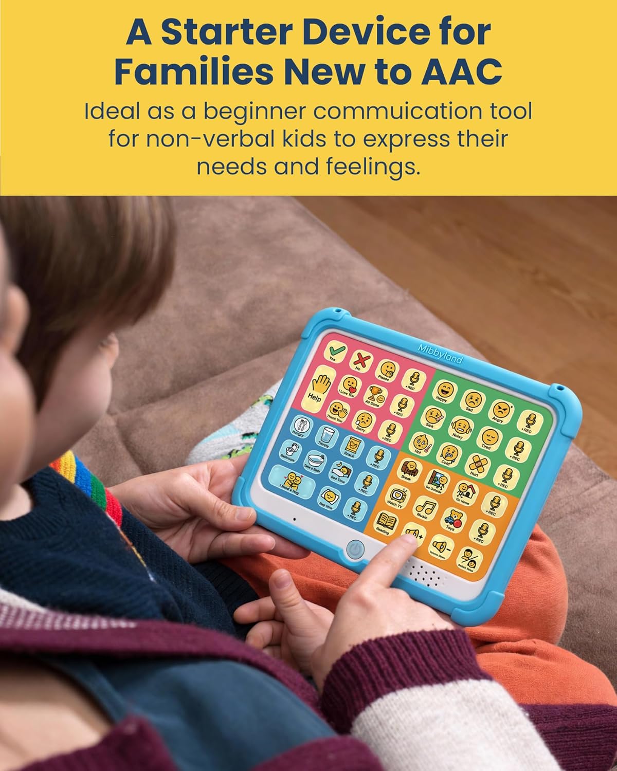 MibbyTalk AAC Device for Autism & Nonverbal Kids and Adults