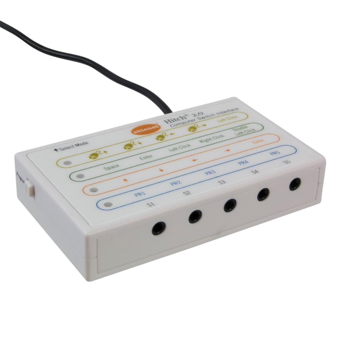 AbleNet Hitch 2 - Plug-and-Play USB Computer Switch Interface for Accessibility - Control